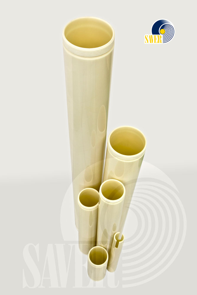 Трубы с сухой намоткой волокна и вакуумной пропиткой в